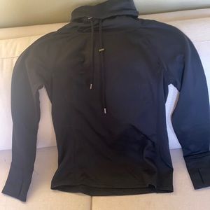 Athleta, black, warm sweatshirt, size XS